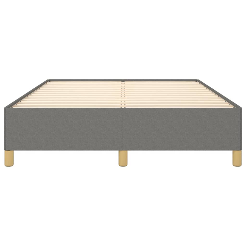Sengeramme uten madrass mørkegrå 135x190 cm Double stoff