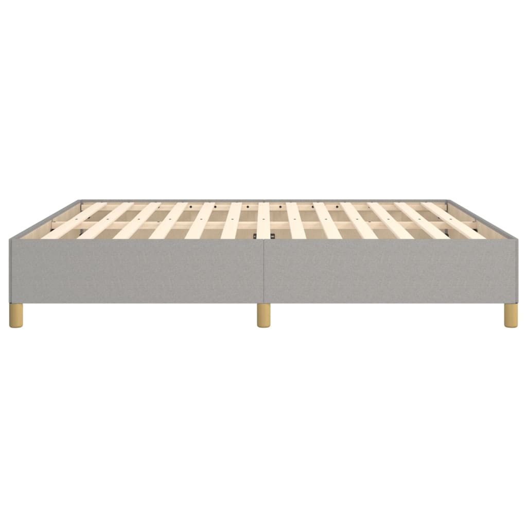 Sengeramme uten madrass lysegrå 180x200cm Super King stoff
