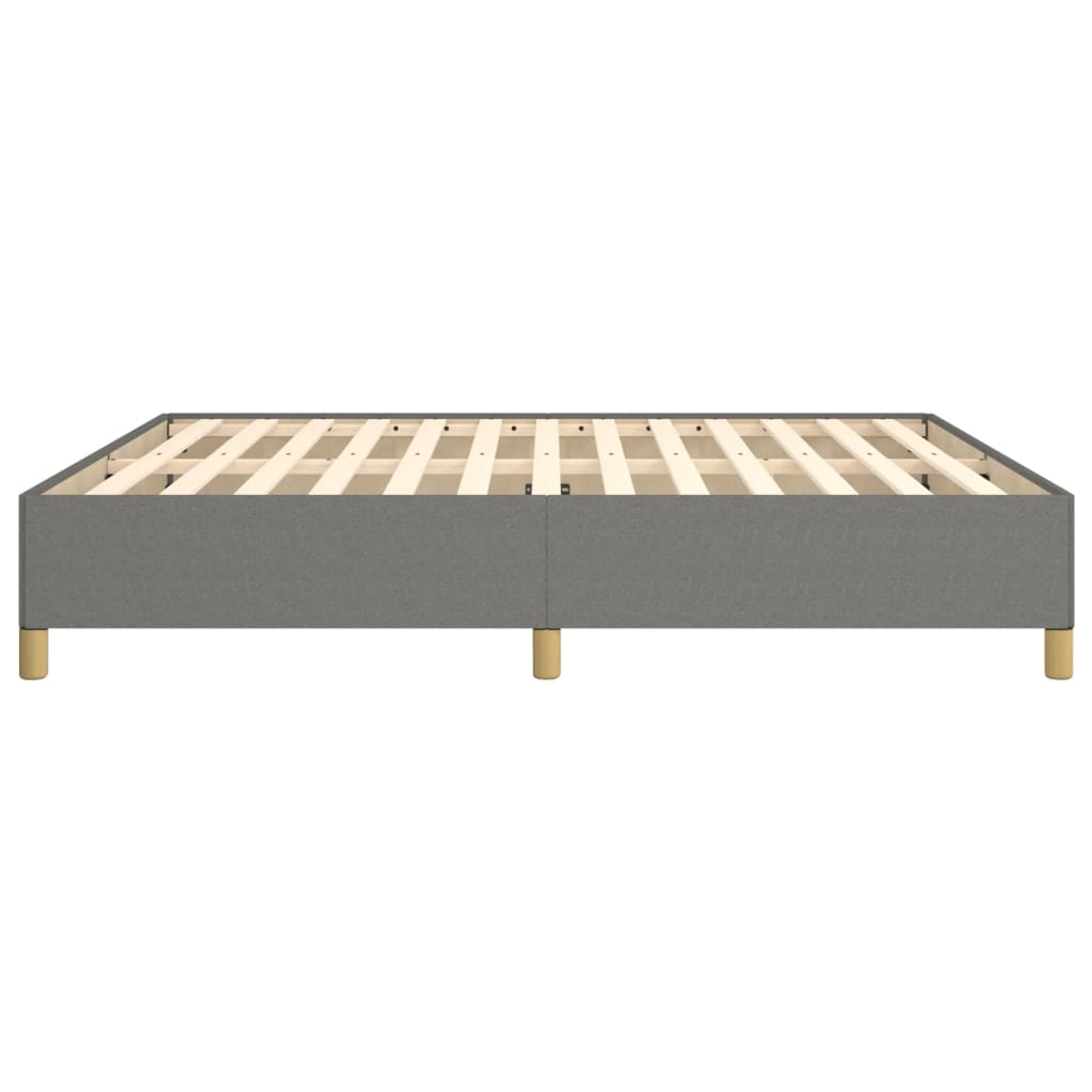 Sengeramme uten madrass mørkegrå 180x200cm Super King stoff