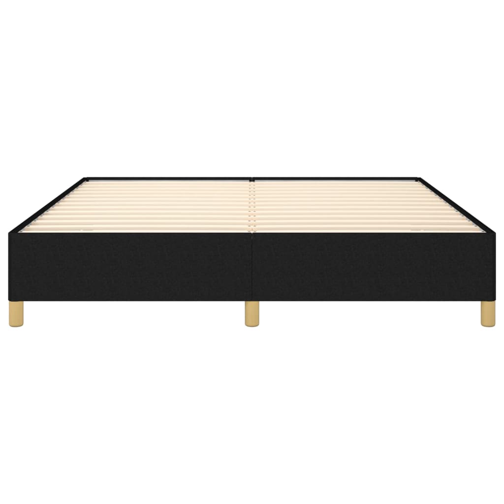 Sengeramme uten madrass svart 180x200cm Super King stoff
