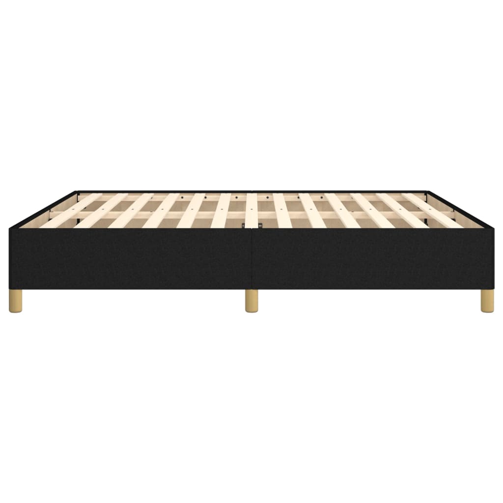 Sengeramme uten madrass svart 180x200cm Super King stoff