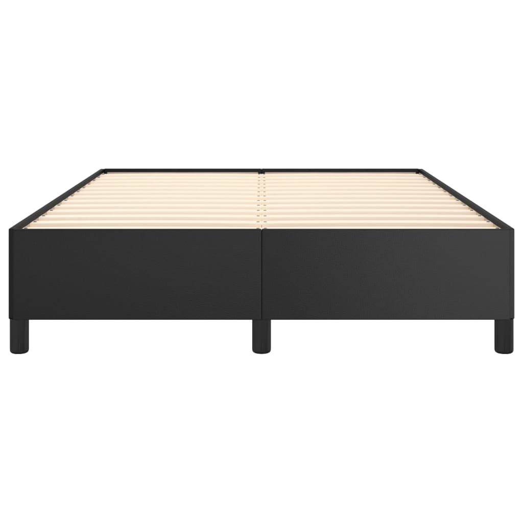 Sengeramme uten madrass svart 135x190 cm Double kunstskinn