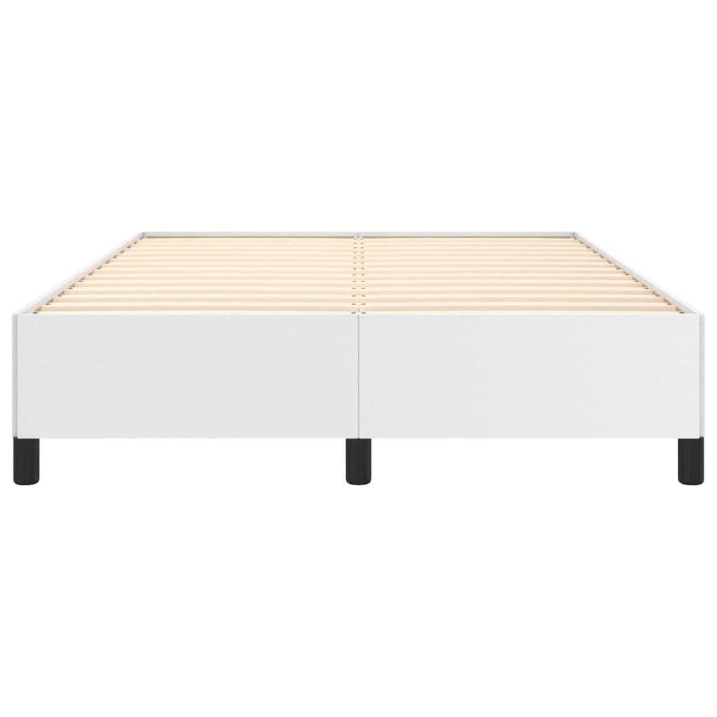 Sengeramme uten madrass hvit 135x190 cm Double kunstskinn