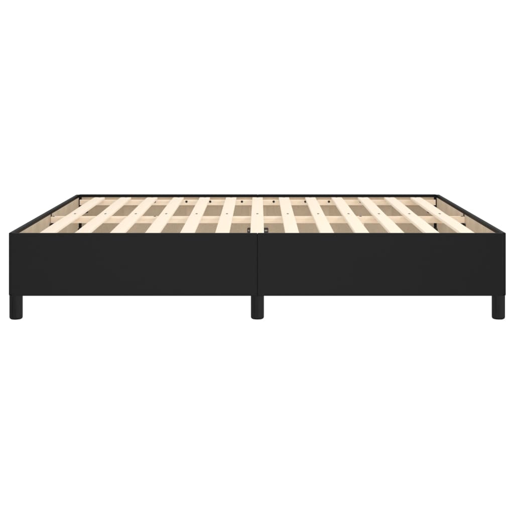 Sengeramme svart 180x200 cm Super King kunstskinn