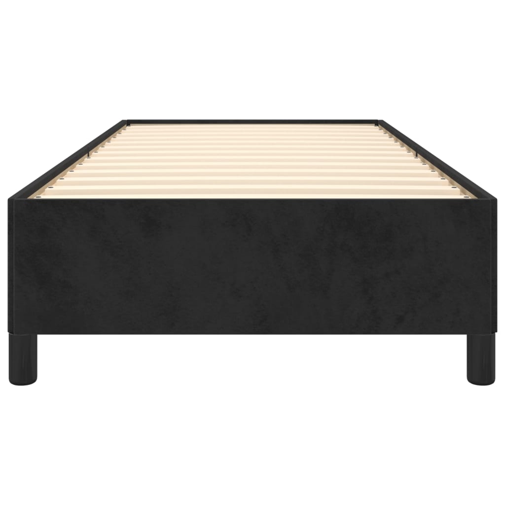 Sengeramme uten madrass svart 90x190 cm Single fløyel