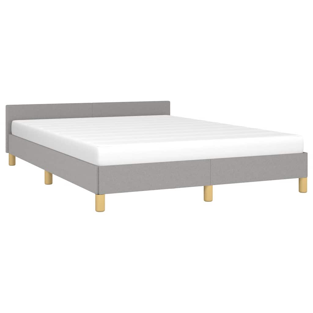 Sengeramme uten madrass lysegrå 180x200cm Super King stoff
