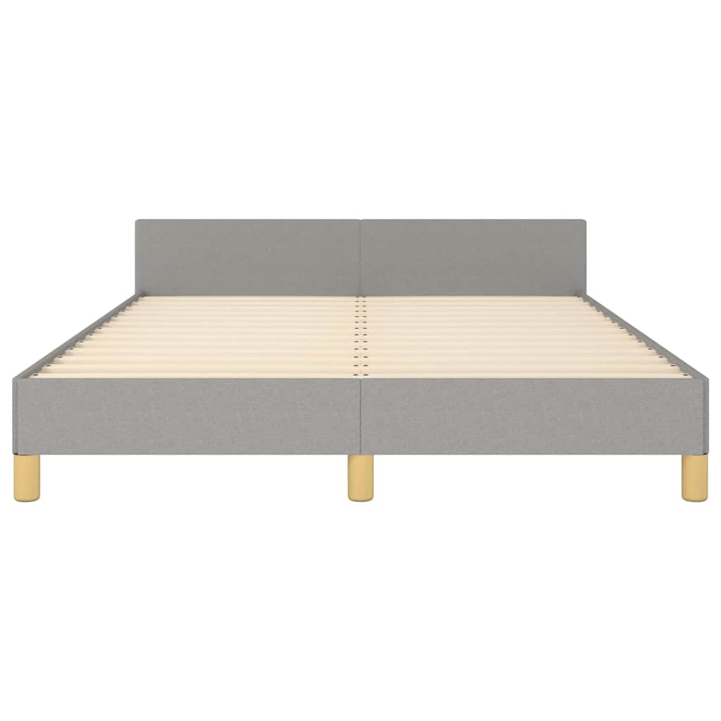 Sengeramme uten madrass lysegrå 180x200cm Super King stoff