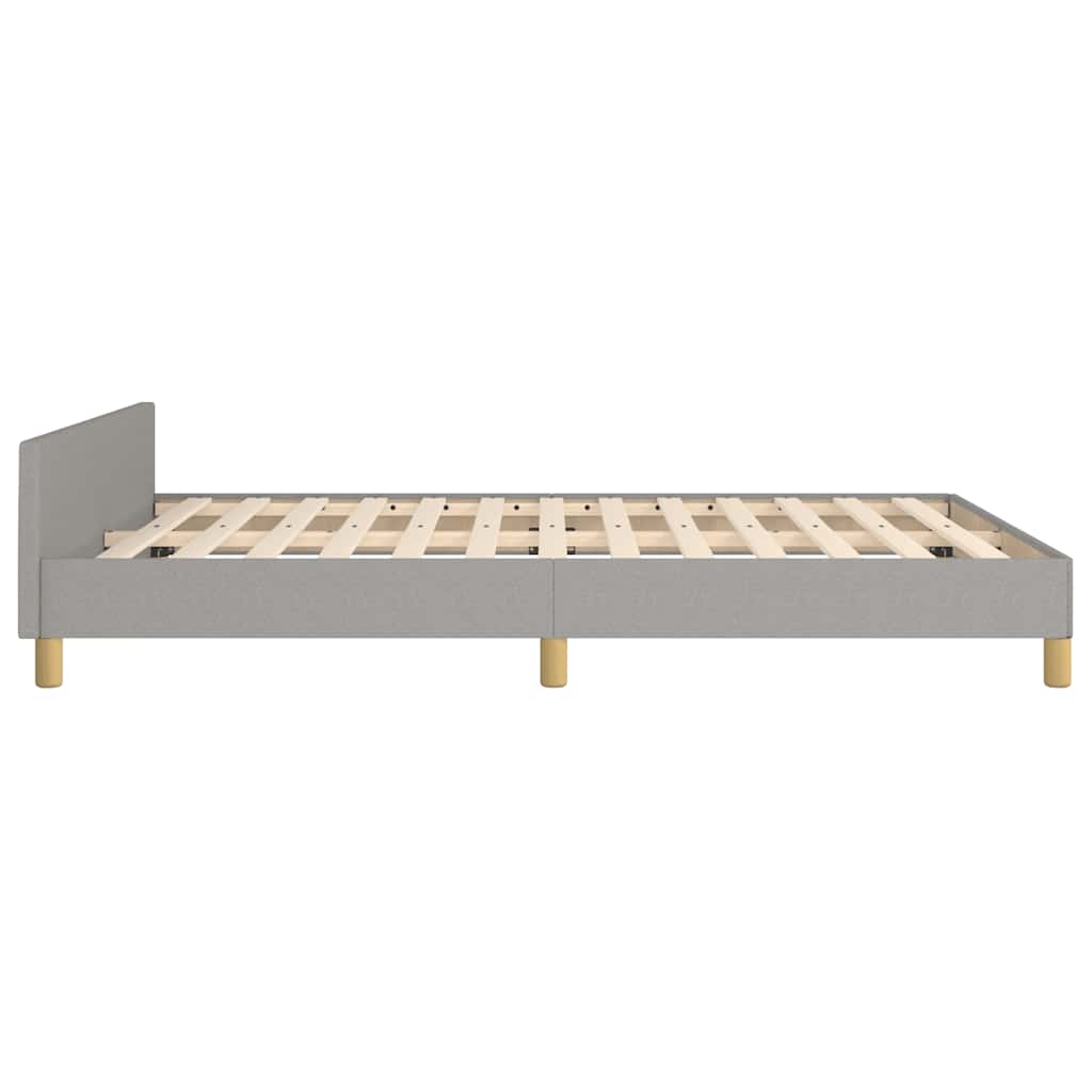 Sengeramme uten madrass lysegrå 180x200cm Super King stoff