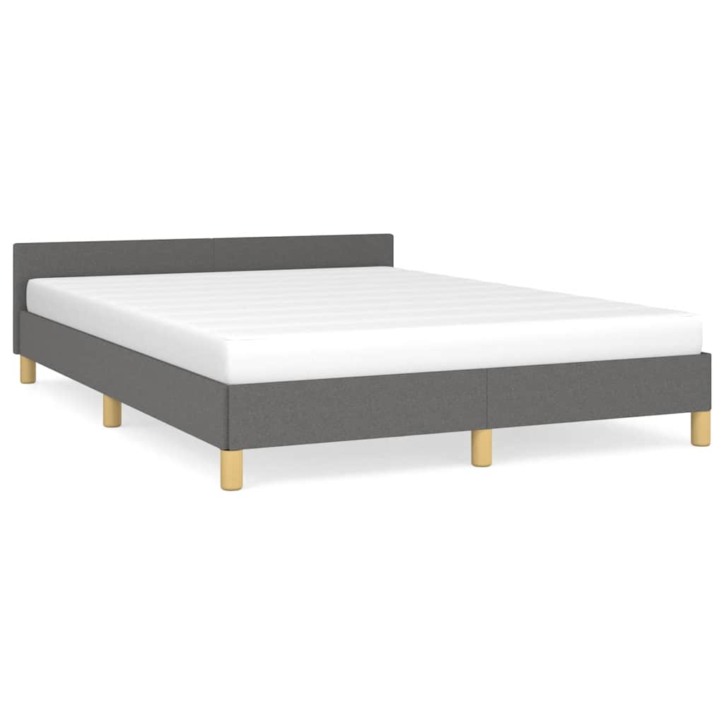 Sengeramme uten madrass mørkegrå 180x200cm Super King stoff