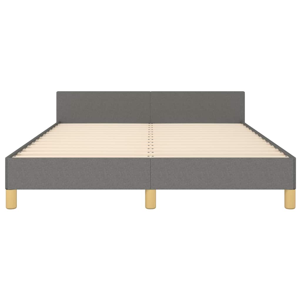 Sengeramme uten madrass mørkegrå 180x200cm Super King stoff