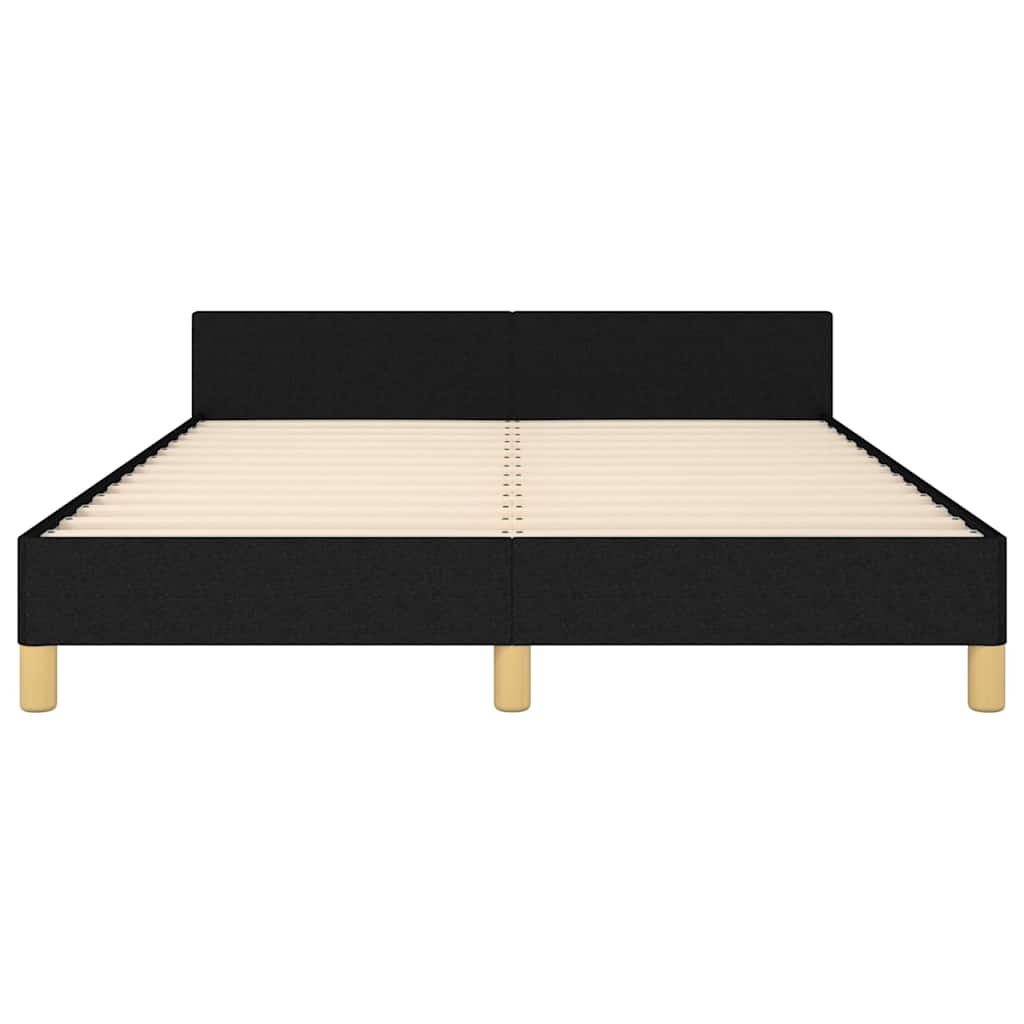 Sengeramme uten madrass svart 180x200cm Super King stoff