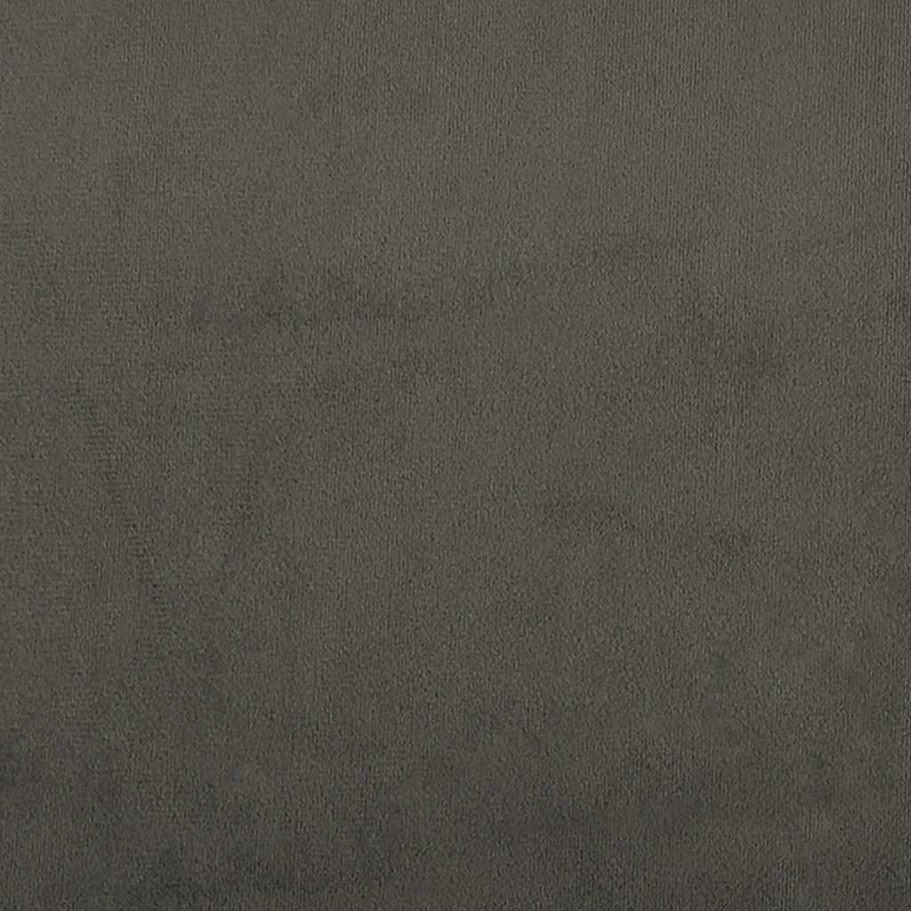 Sengeramme uten madrass mørkegrå 90x190 cm Single fløyel