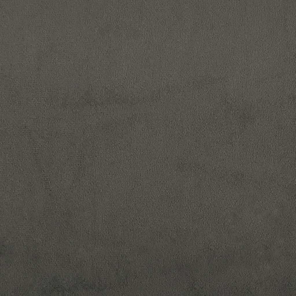 Sengeramme uten madrass mørkegrå 180x200cm Super King fløyel