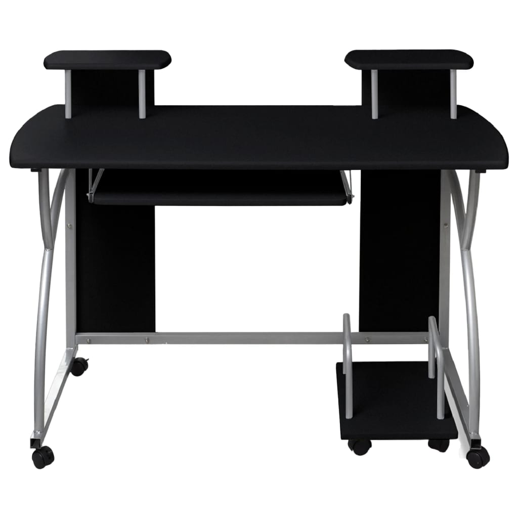 Databord svart 110x52x88,5 cm konstruert tre