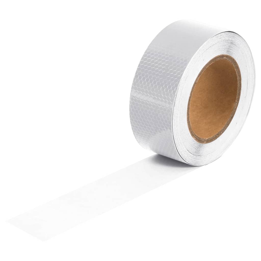 Reflekterende tape hvit 5 cm x 20 m PVC