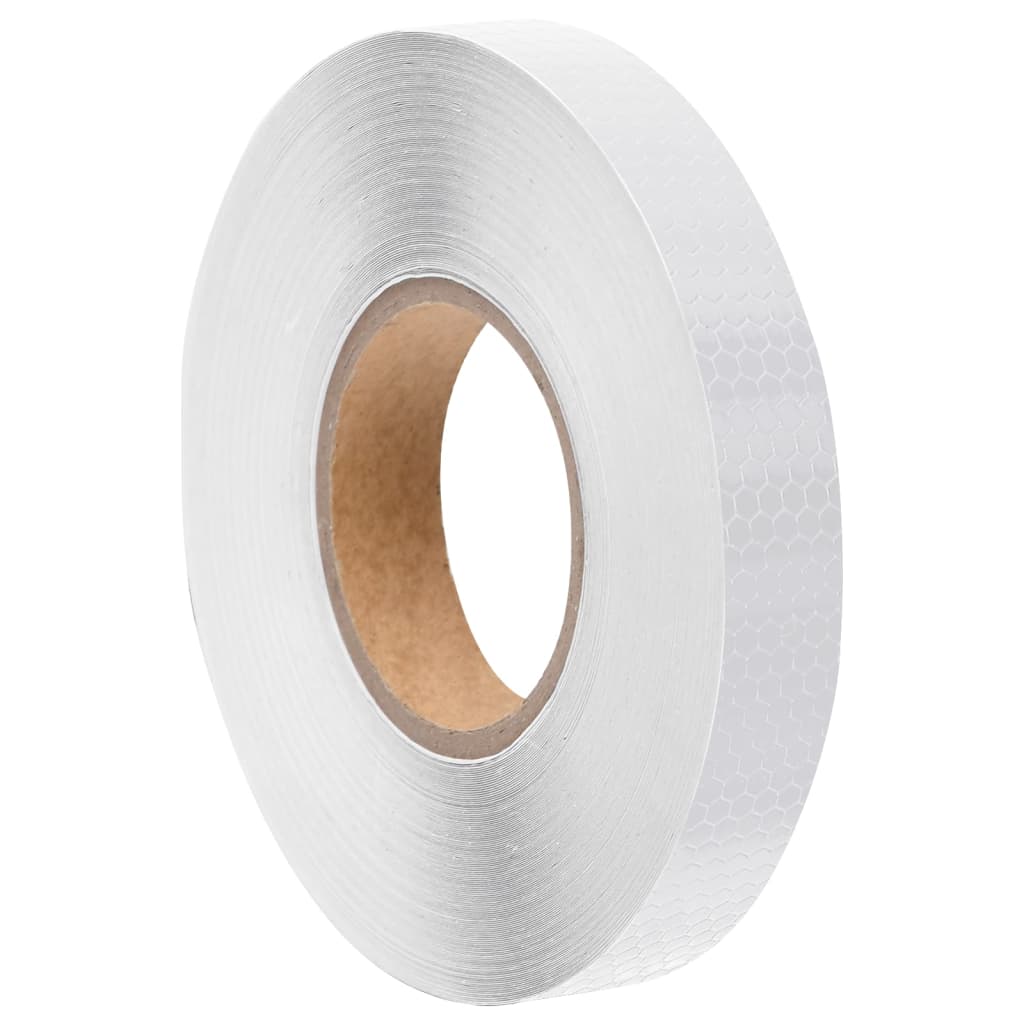 Reflekterende tape hvit 2,5 cm x 50 m PVC