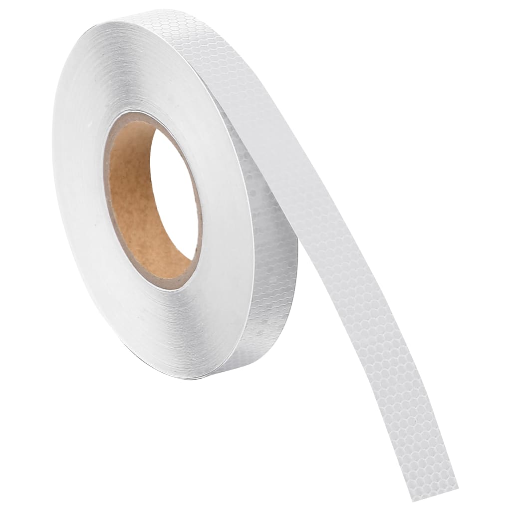 Reflekterende tape hvit 2,5 cm x 50 m PVC