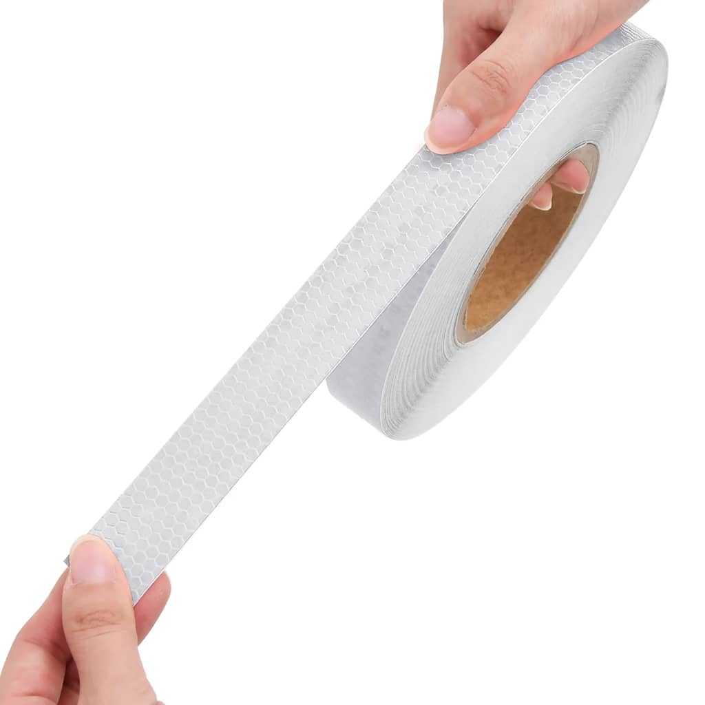 Reflekterende tape hvit 2,5 cm x 50 m PVC