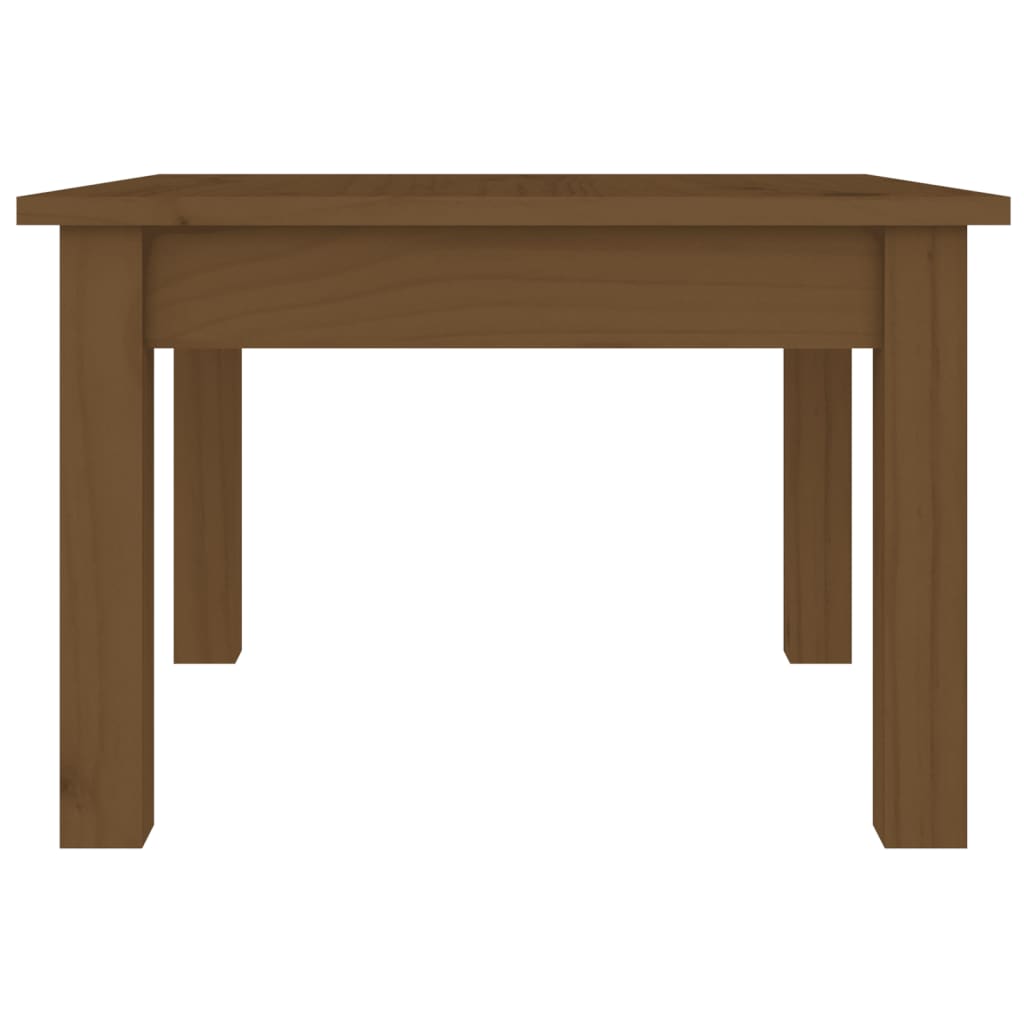 Salongbord honningbrun 45x45x30 cm heltre furu