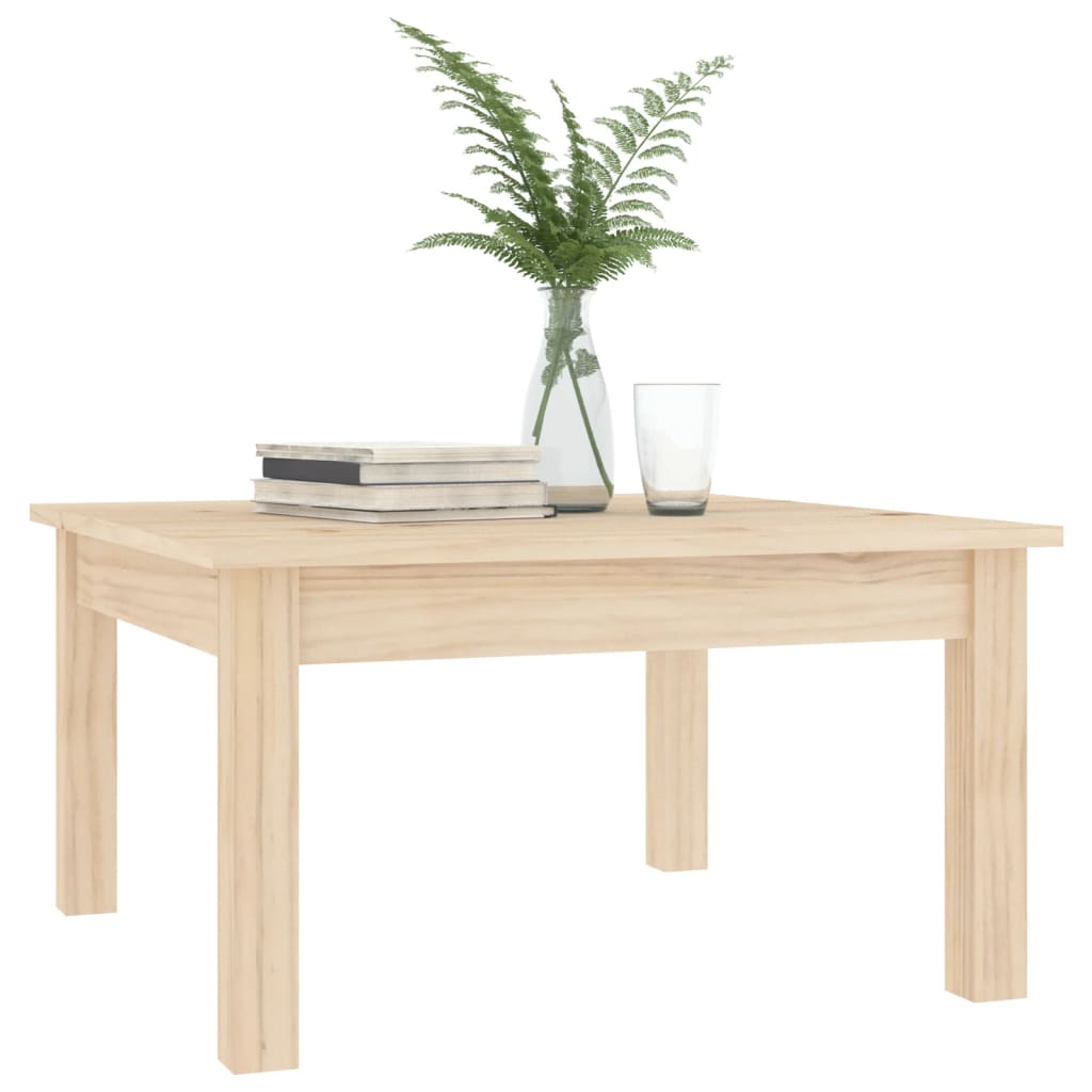Salongbord 55x55x30 cm heltre furu