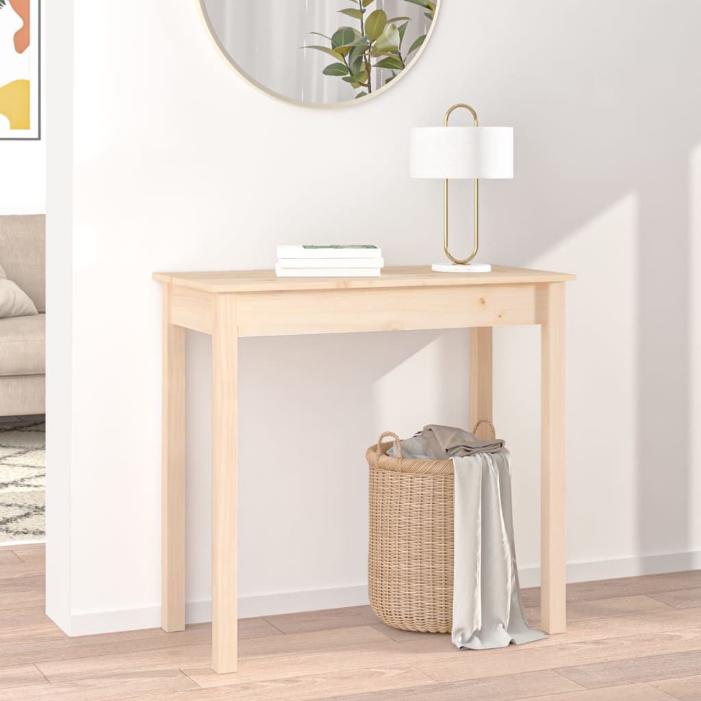 Konsollbord 80x40x75 cm heltre furu