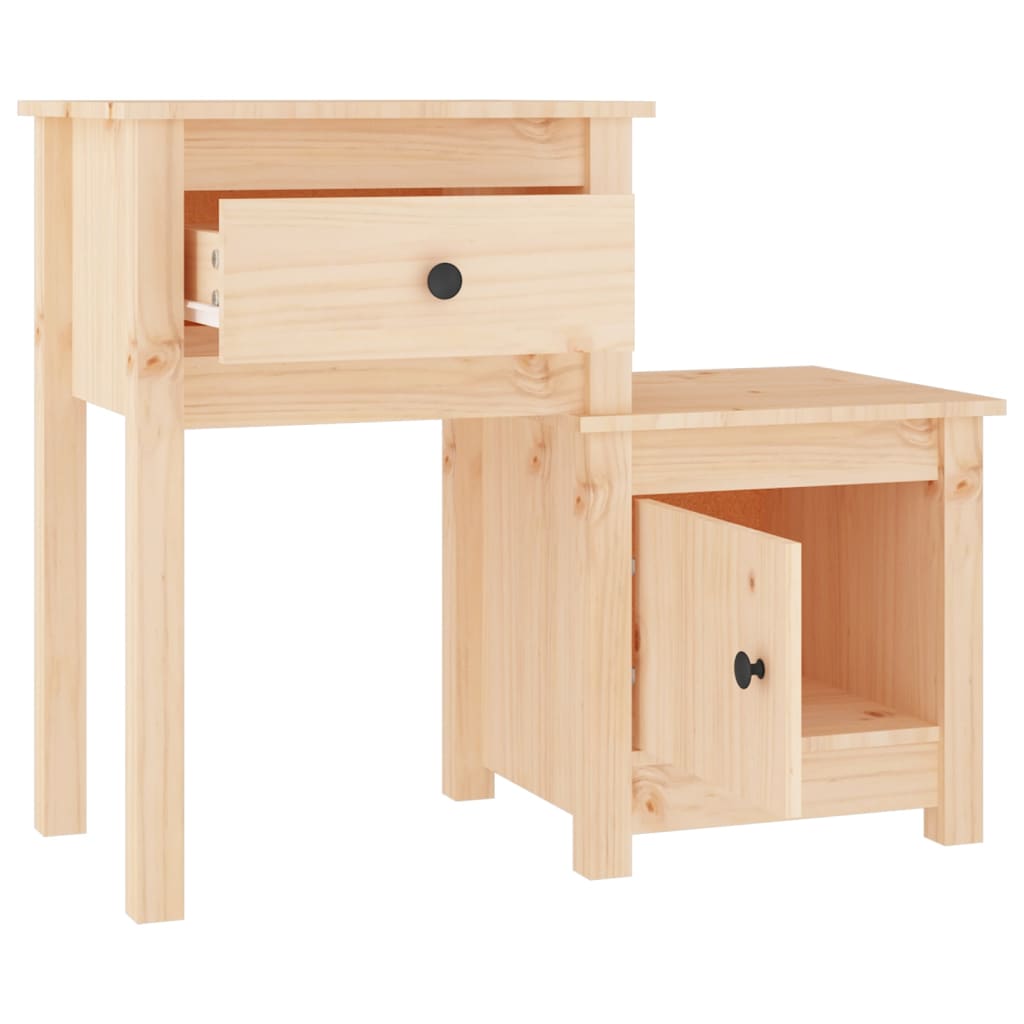 Nattbord 79,5x38x65,5 cm heltre furu