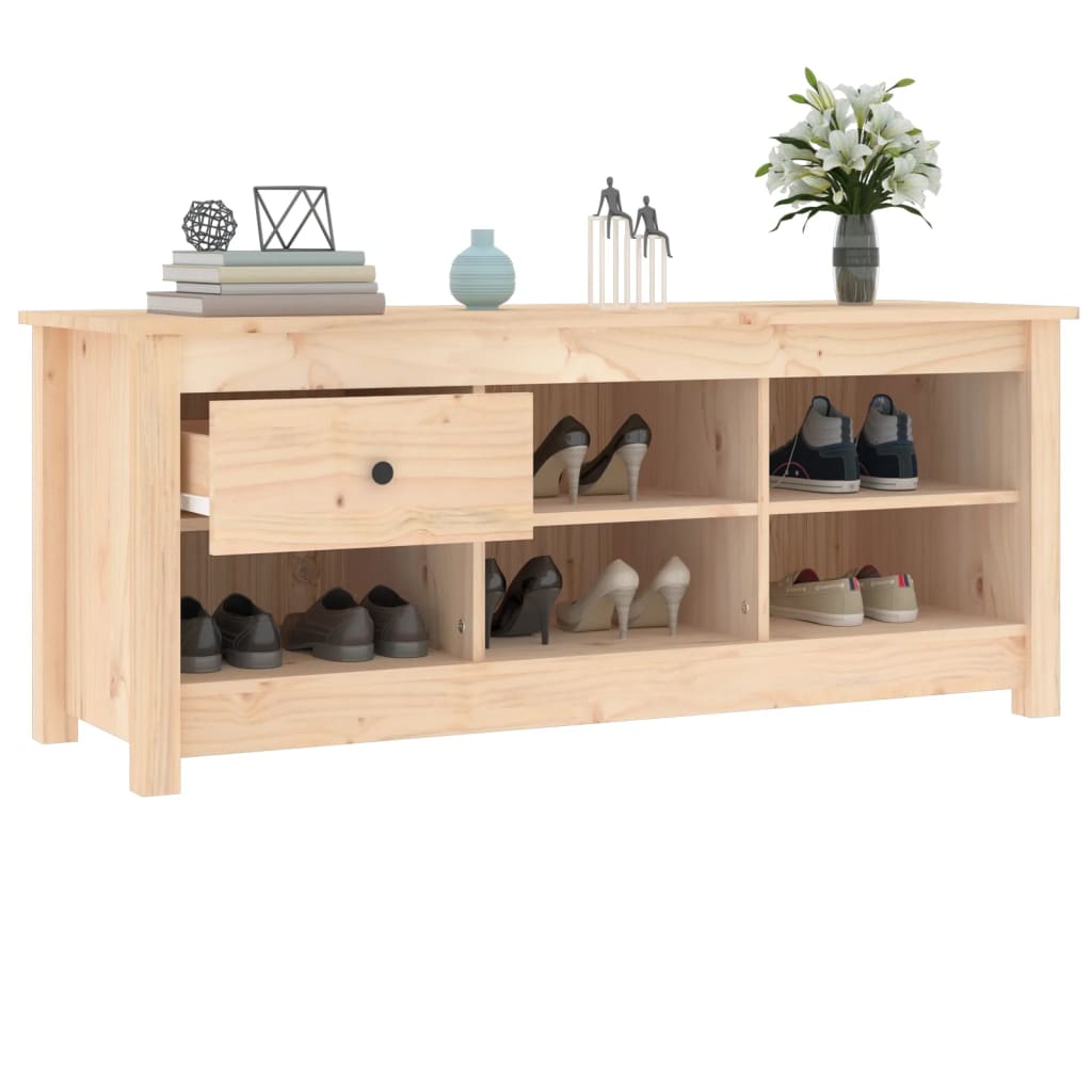 Skoskap 110x38x45,5 cm heltre furu