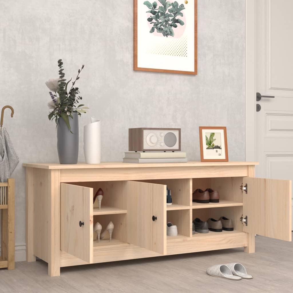 Skoskap 110x38x45,5 cm heltre furu