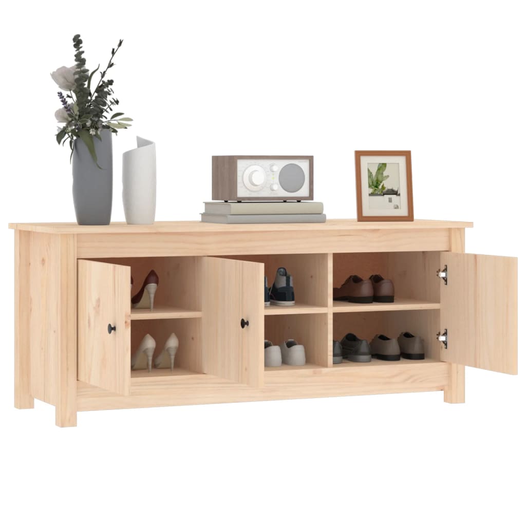 Skoskap 110x38x45,5 cm heltre furu