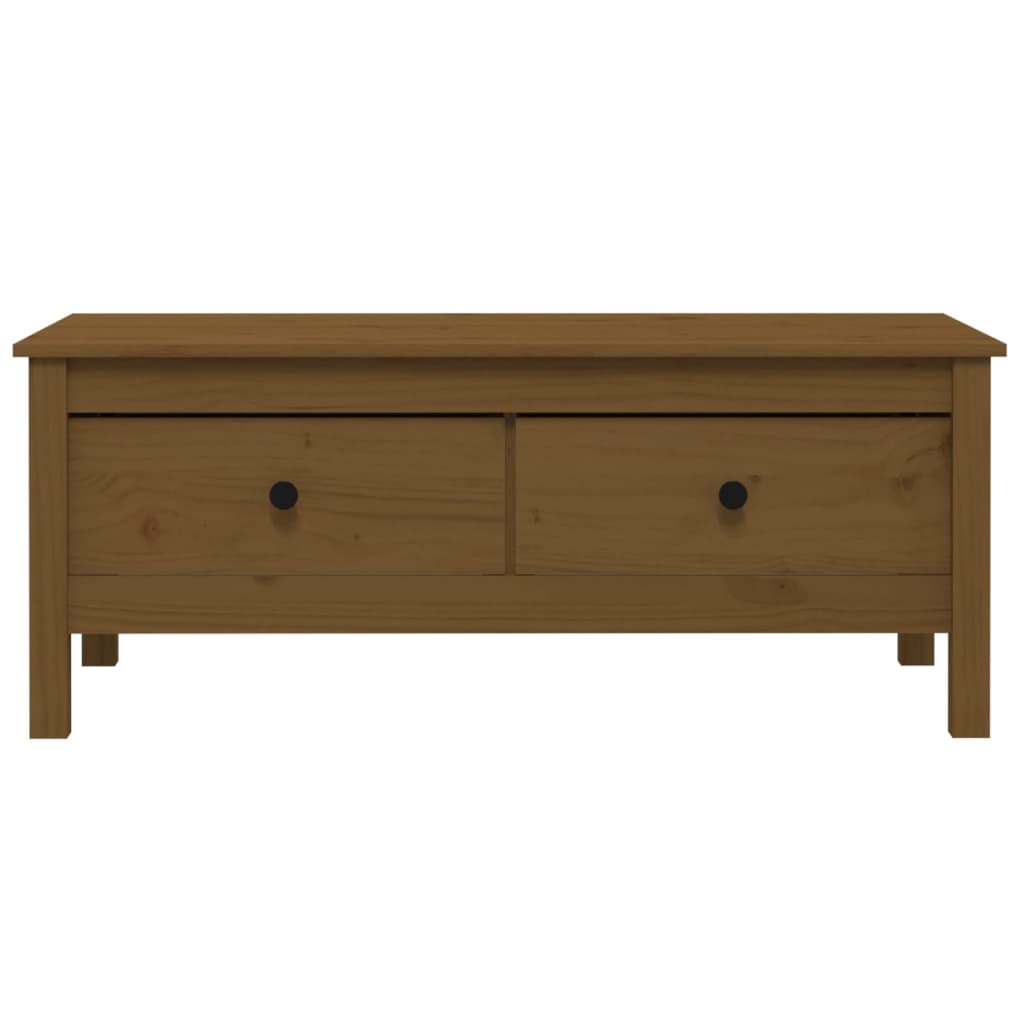 Salongbord honningbrun 100x50x40 cm heltre furu