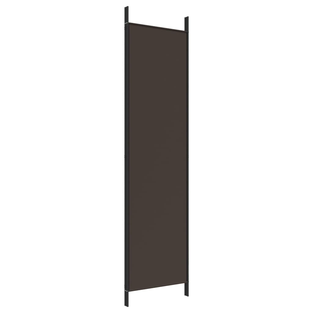 Romdeler 3 paneler brun 150x200 cm stoff