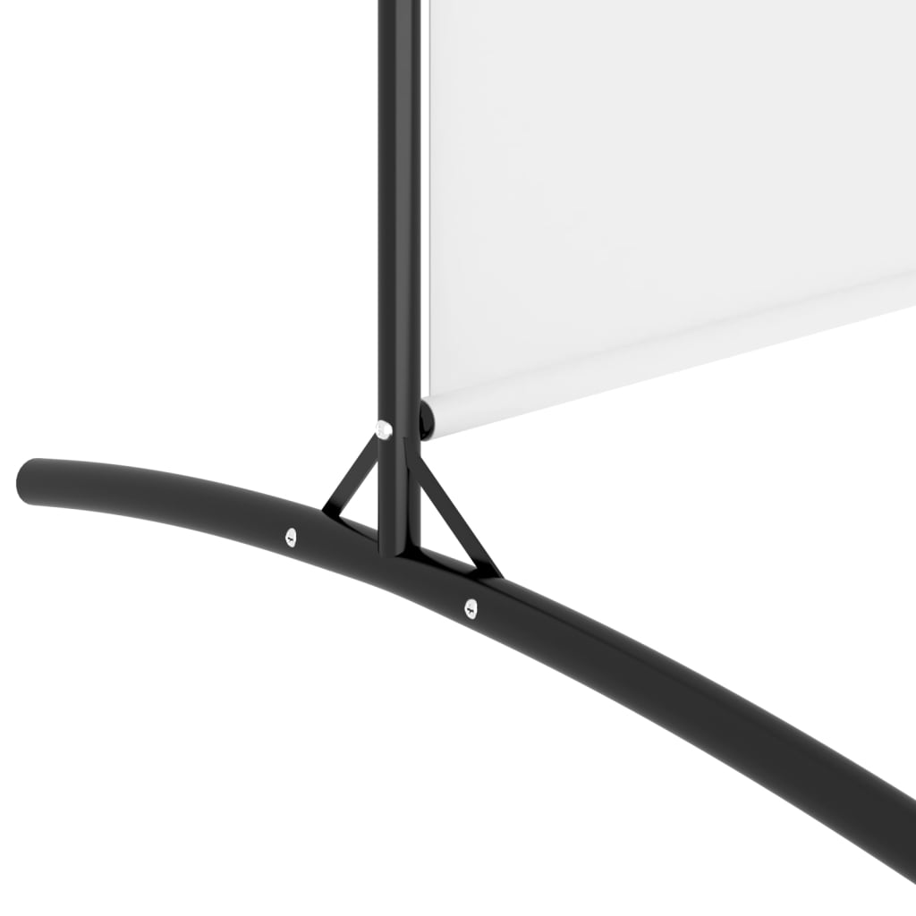 Romdeler med 2 paneler hvit 175x180 cm stoff