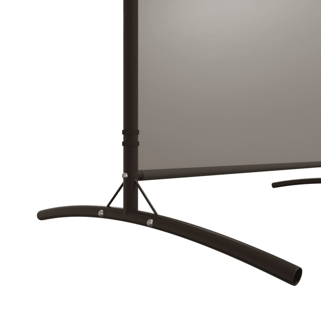 Romdeler med 6 paneler antrasitt 520x180 cm stoff