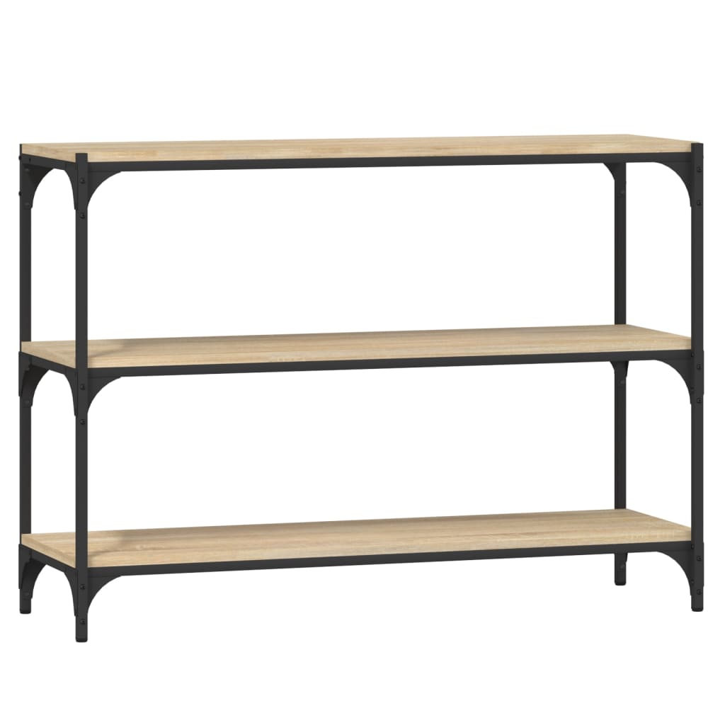 Bokhylle Sonoma eik 100x33x70,5 cm konstruert tre og stål