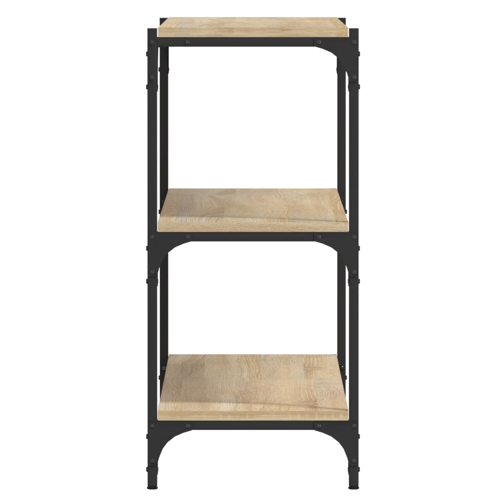 Bokhylle Sonoma eik 100x33x70,5 cm konstruert tre og stål