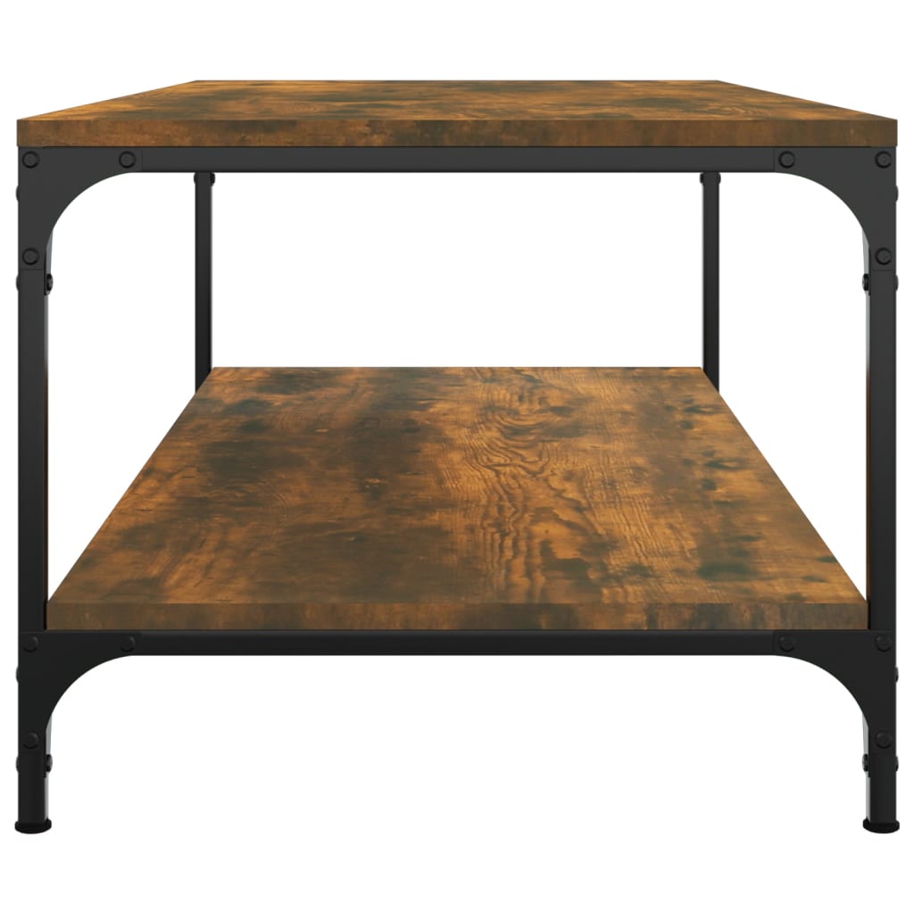 Salongbord røkt eik 100x50x40 cm konstruert tre