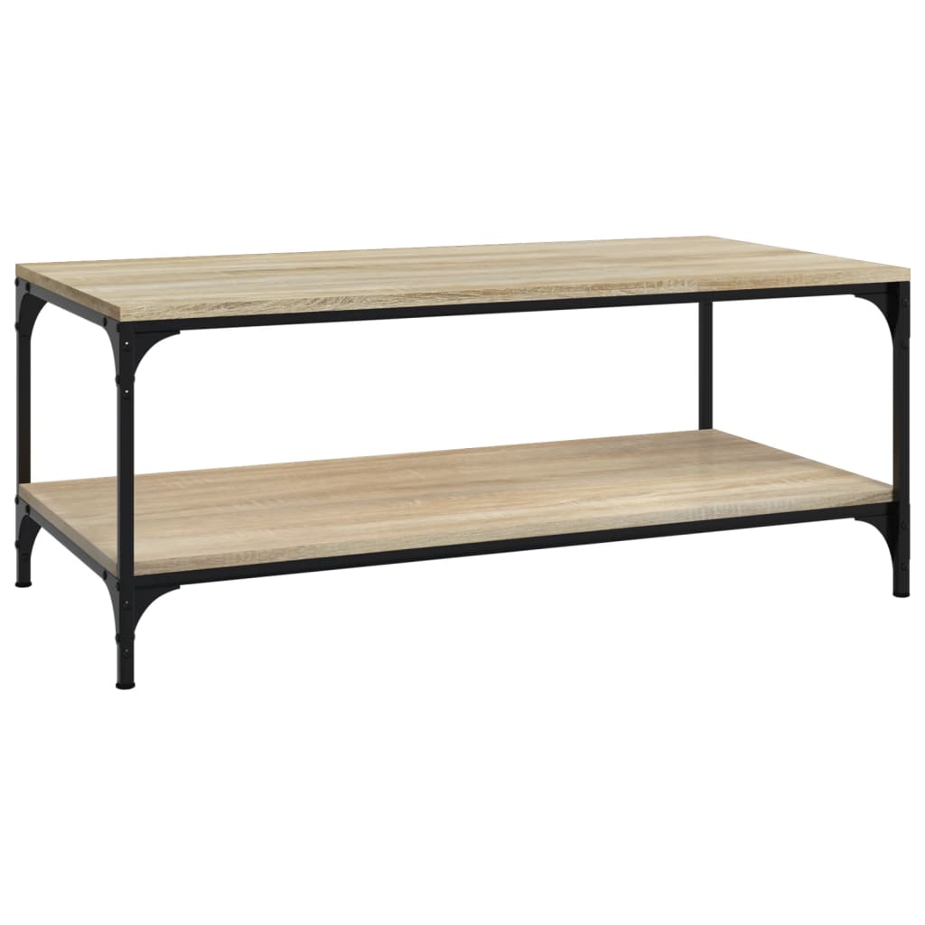 Salongbord sonoma eik 80x50x40 cm konstruert tre