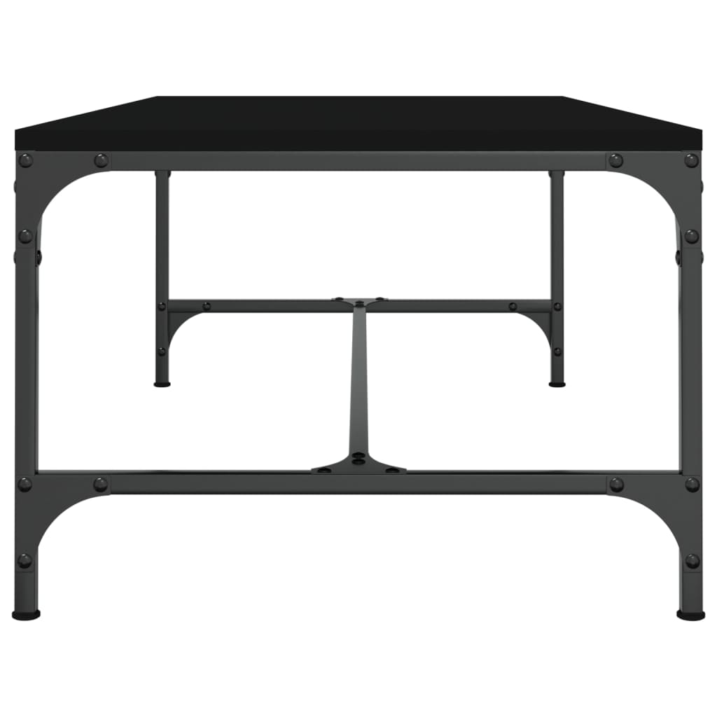 Salongbord svart 100x50x35 cm konstruert tre