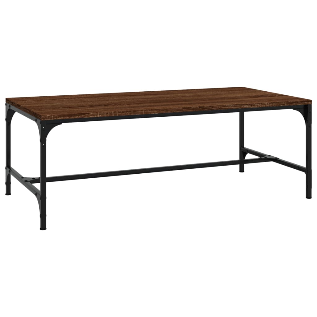 Salongbord brun eik 100x50x35 cm konstruert tre