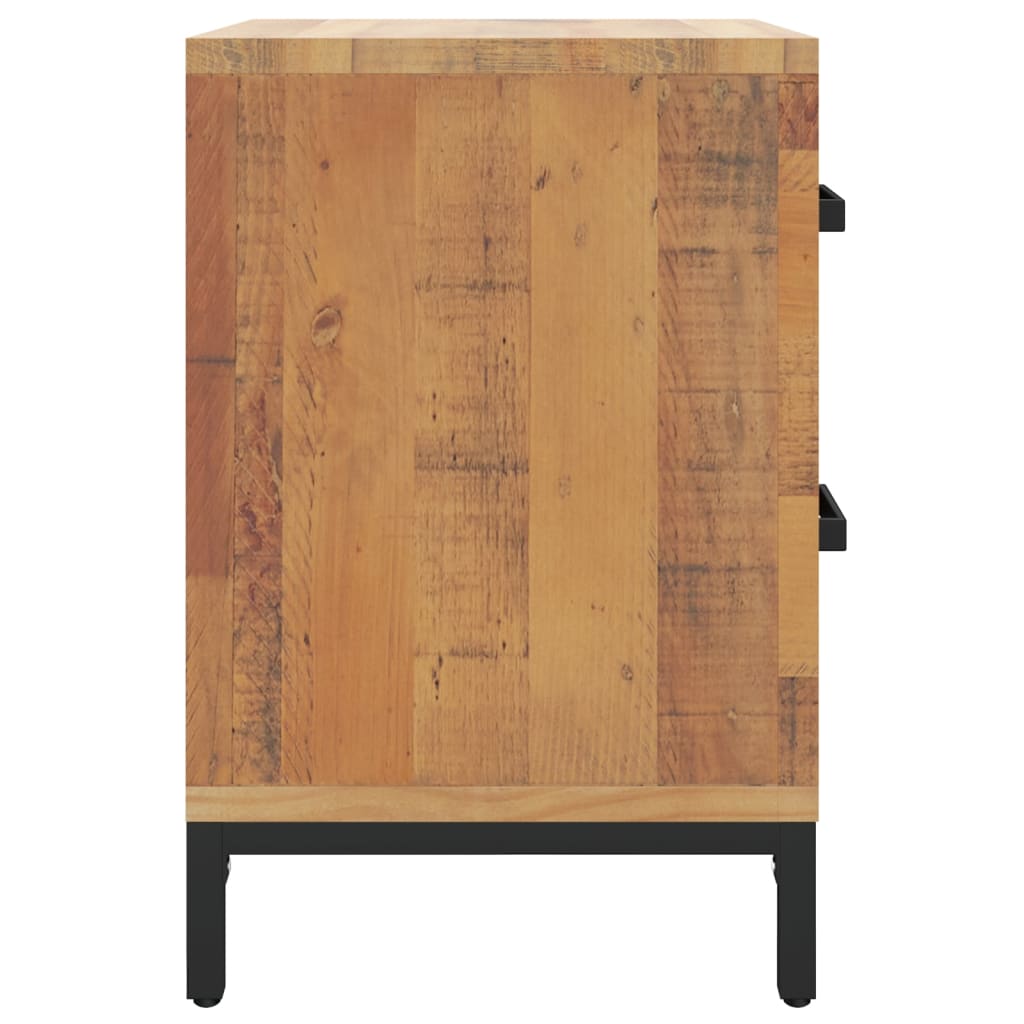 Nattbord brun 36x30x45 cm heltre furu