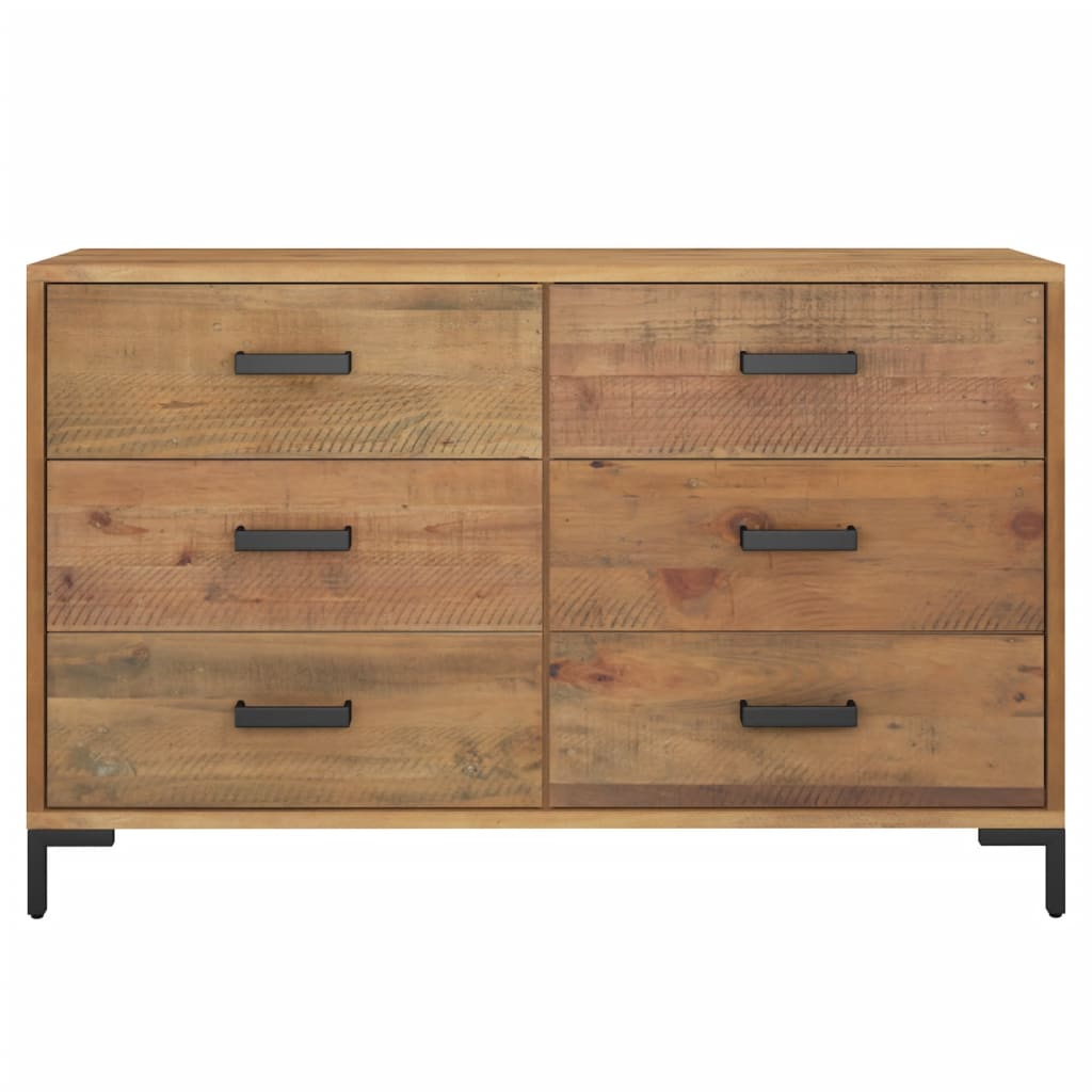 Skjenk brun 110x35x70 cm heltre furu