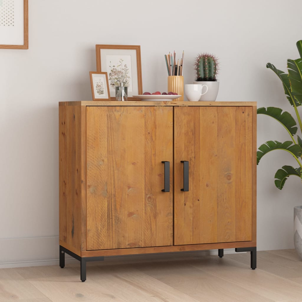 Skjenk brun 75x35x70 cm heltre furu