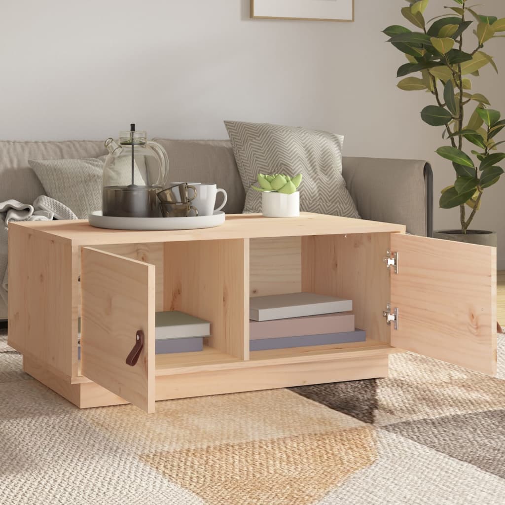 Salongbord 80x50x35 cm heltre furu