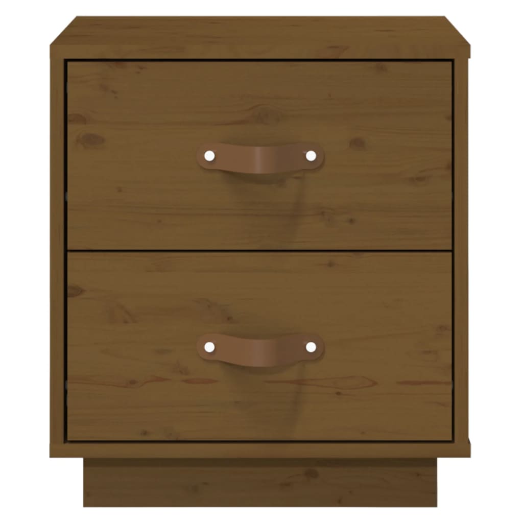 Nattbord honningbrun 40x34x45 cm heltre furu