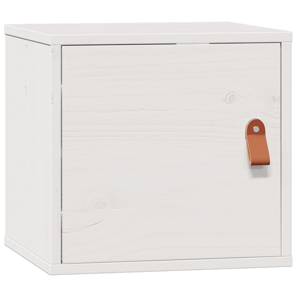 Veggskap hvit 31,5x30x30 cm heltre furu