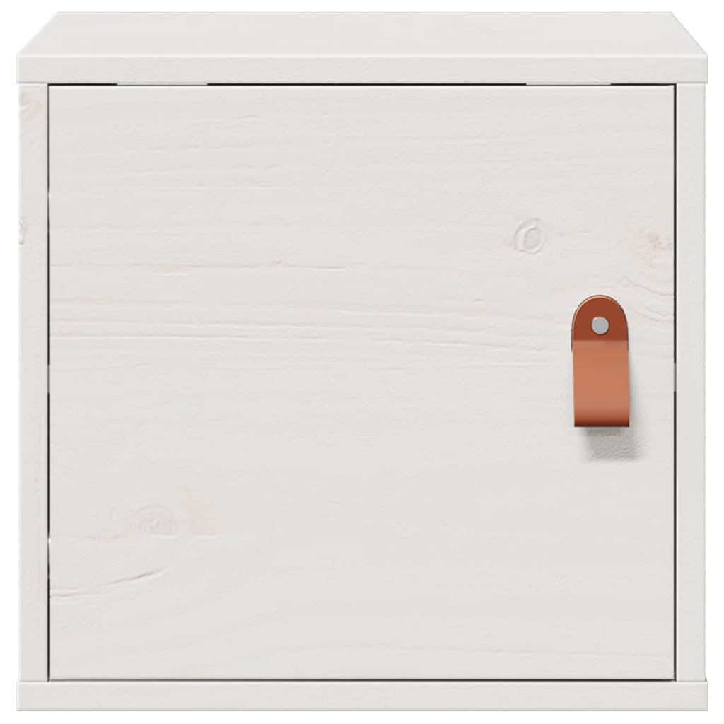 Veggskap hvit 31,5x30x30 cm heltre furu