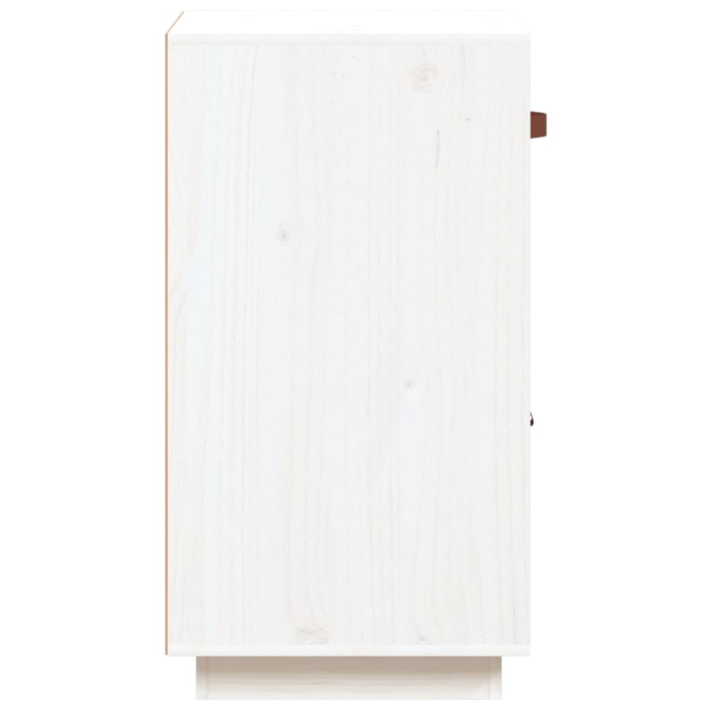 Skjenk hvit 34x40x75 cm heltre furu