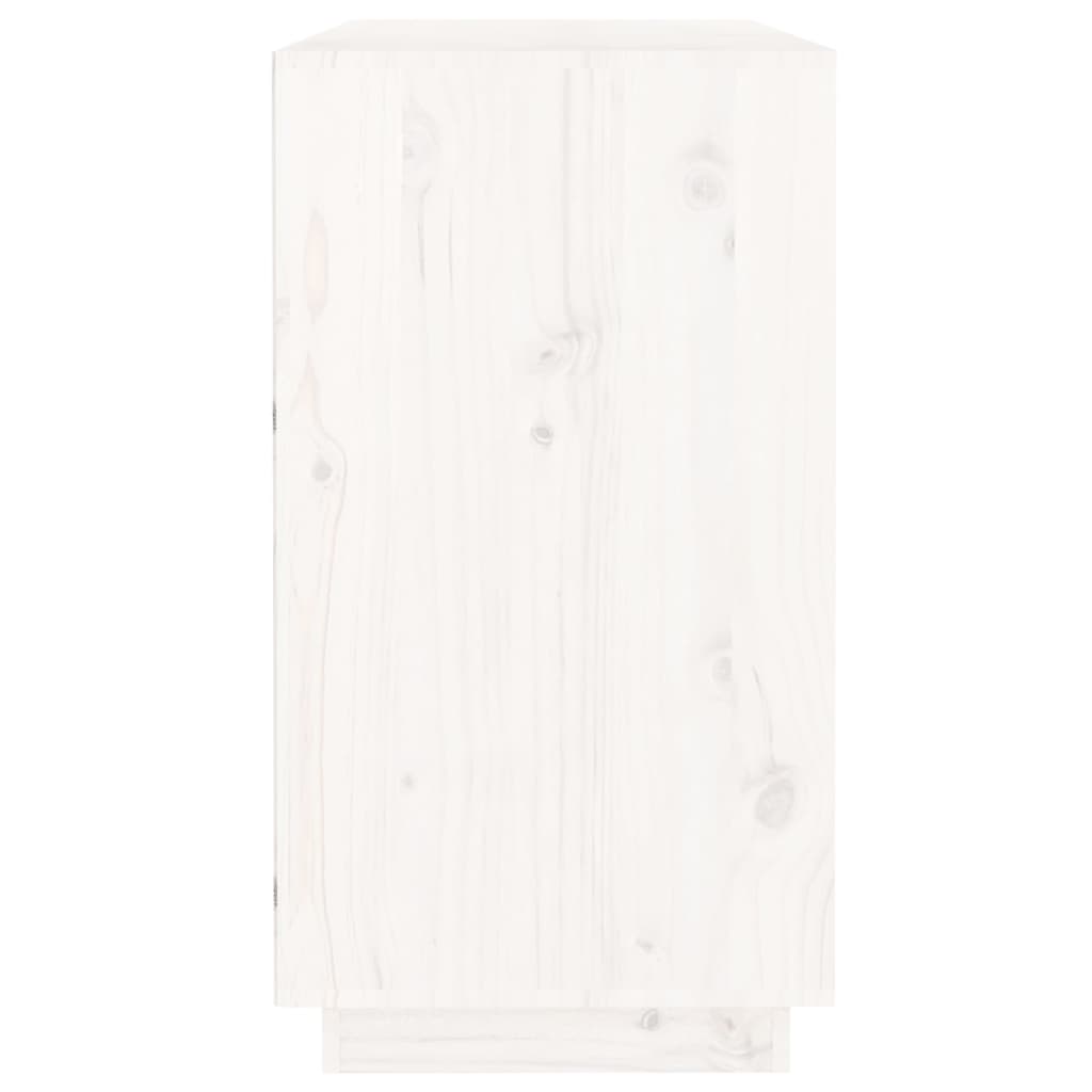 Skjenk hvit 100x40x75 cm heltre furu