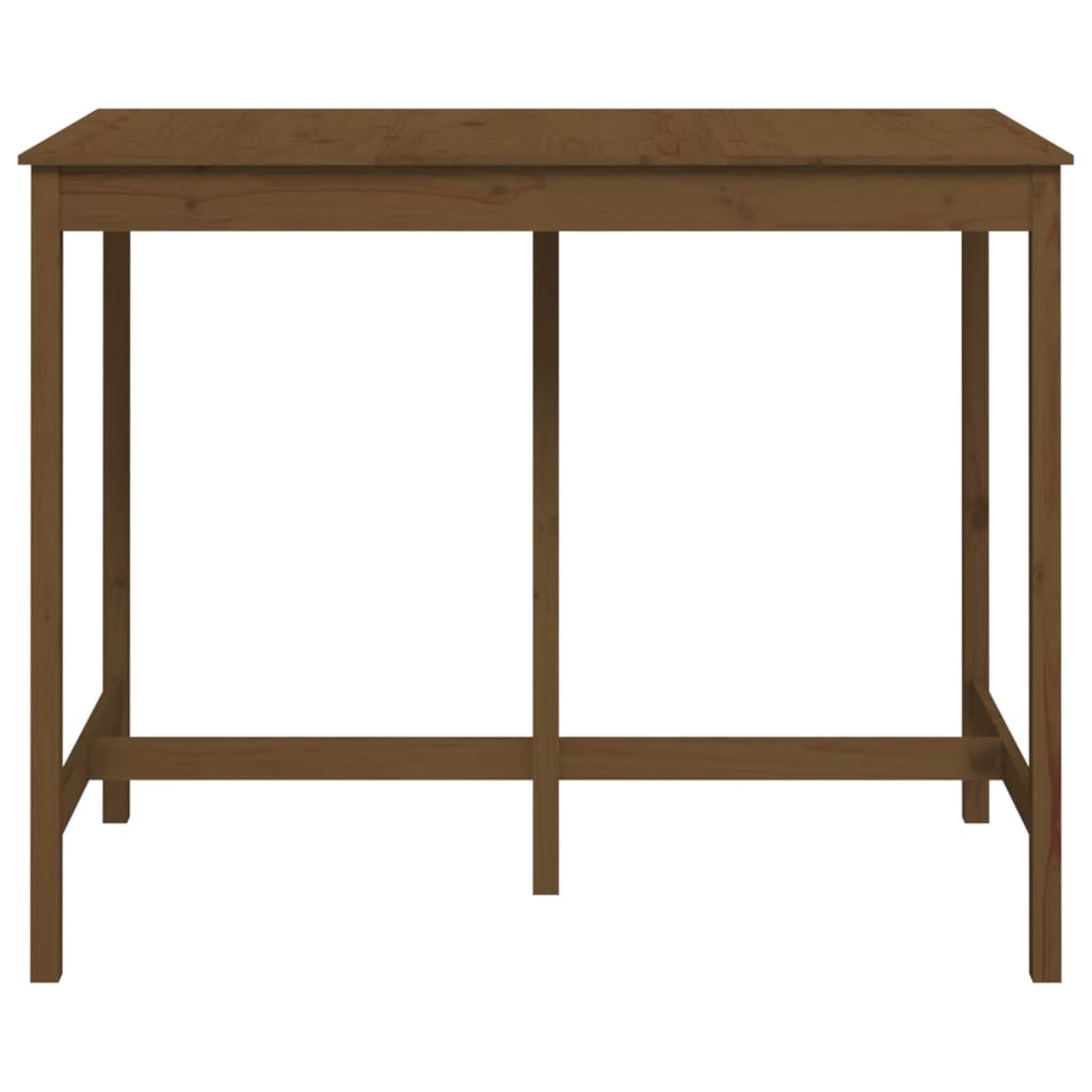 Barbord honningbrun 140x80x110 cm heltre furu