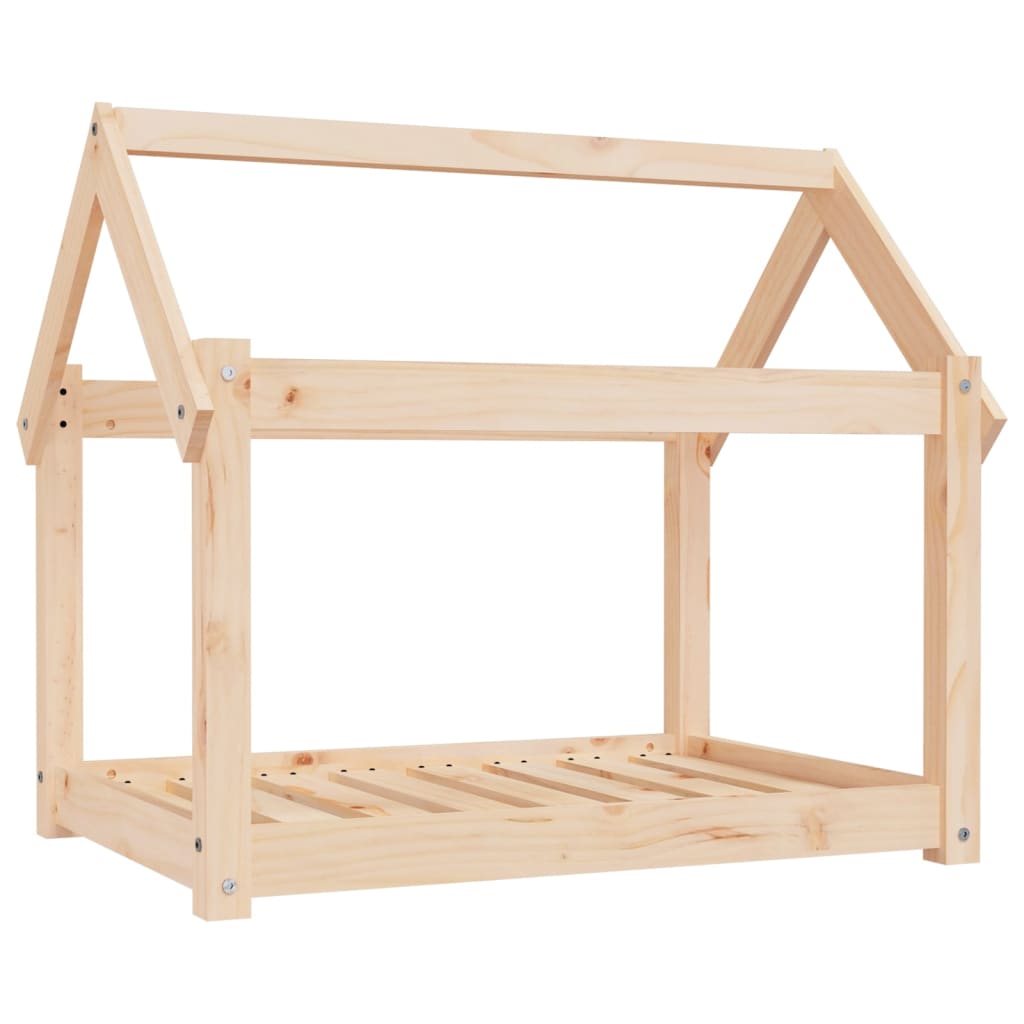 Hundeseng 81x60x70 cm heltre furu